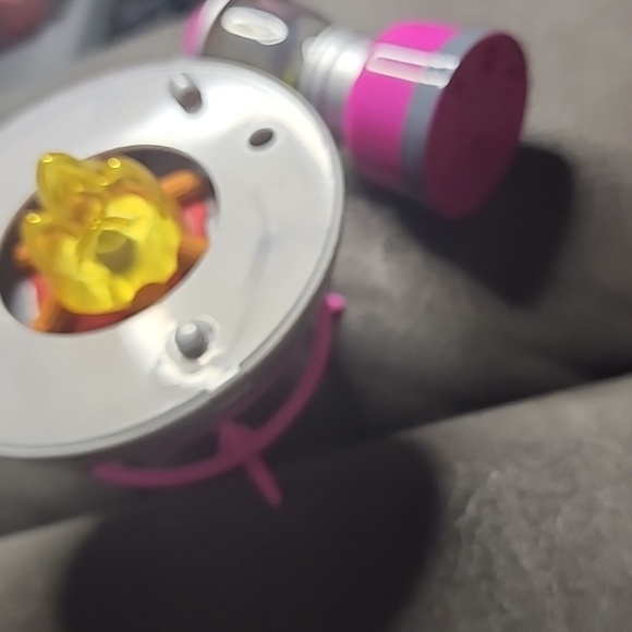 18in doll Pink and Gray Toy Lantern with mini fake fire - Picture 2 of 3